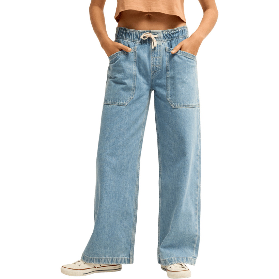 2026 Billabong Womens Zonte Denim Jeans EBJDP03008 - Surf Spray